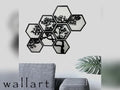 8-Piece Hexagon Tree Wall Art Set – 3D Printed Geometric Nature Wall Panels by FOFUS, Thrissur Kerala