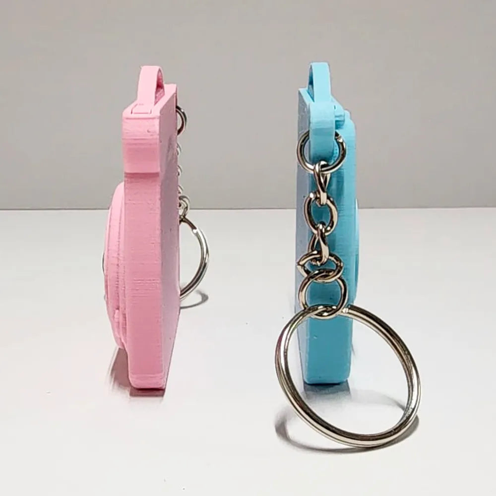 3D printed Instax Style Retro Camera Keychain with Hidden Photo Frame – Personalized Gift by FOFUS