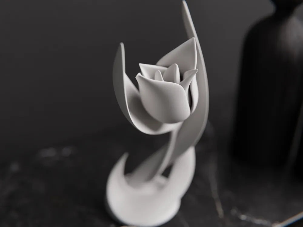 Flower Sculpture angle – 3D Printed Floral Home Decor by FOFUS Kerala