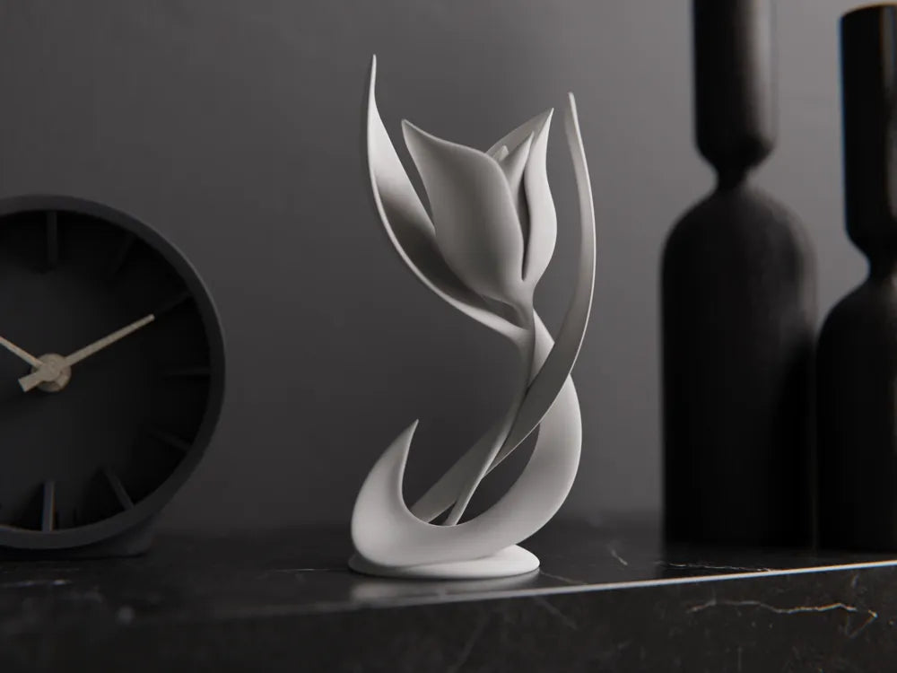 Flower Sculpture detail – 3D Printed Nature Home Decor by FOFUS Kerala