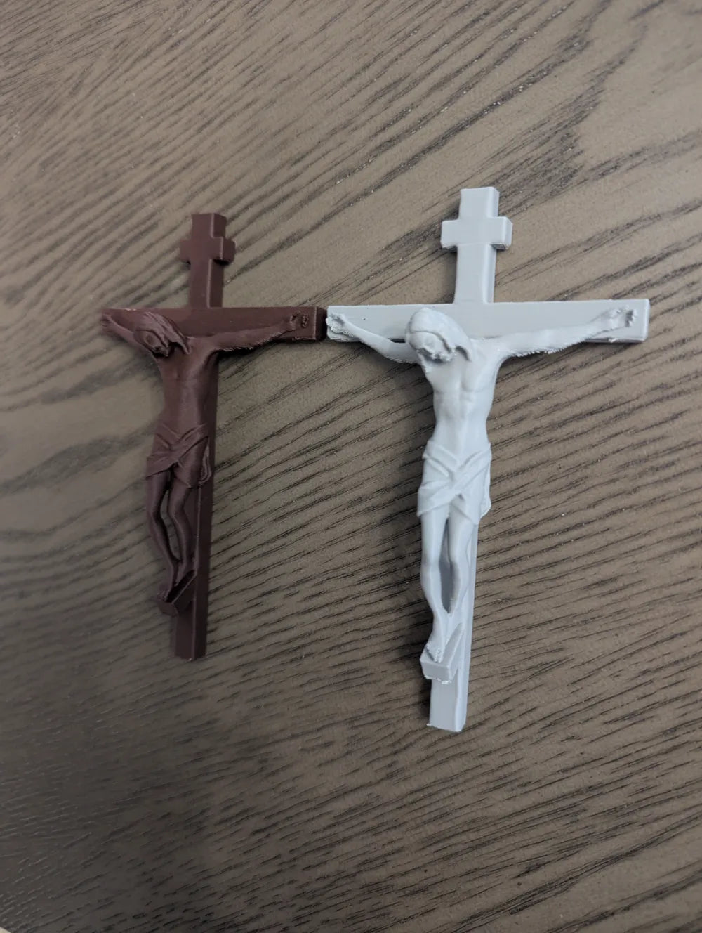 Jesus on Cross Wall Sculpture side view – 3D Printed Sacred Christian Art by FOFUS Kerala