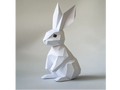 Modern Low Poly Bunny – 3D Printed Geometric Animal Sculpture by FOFUS, Thrissur Kerala