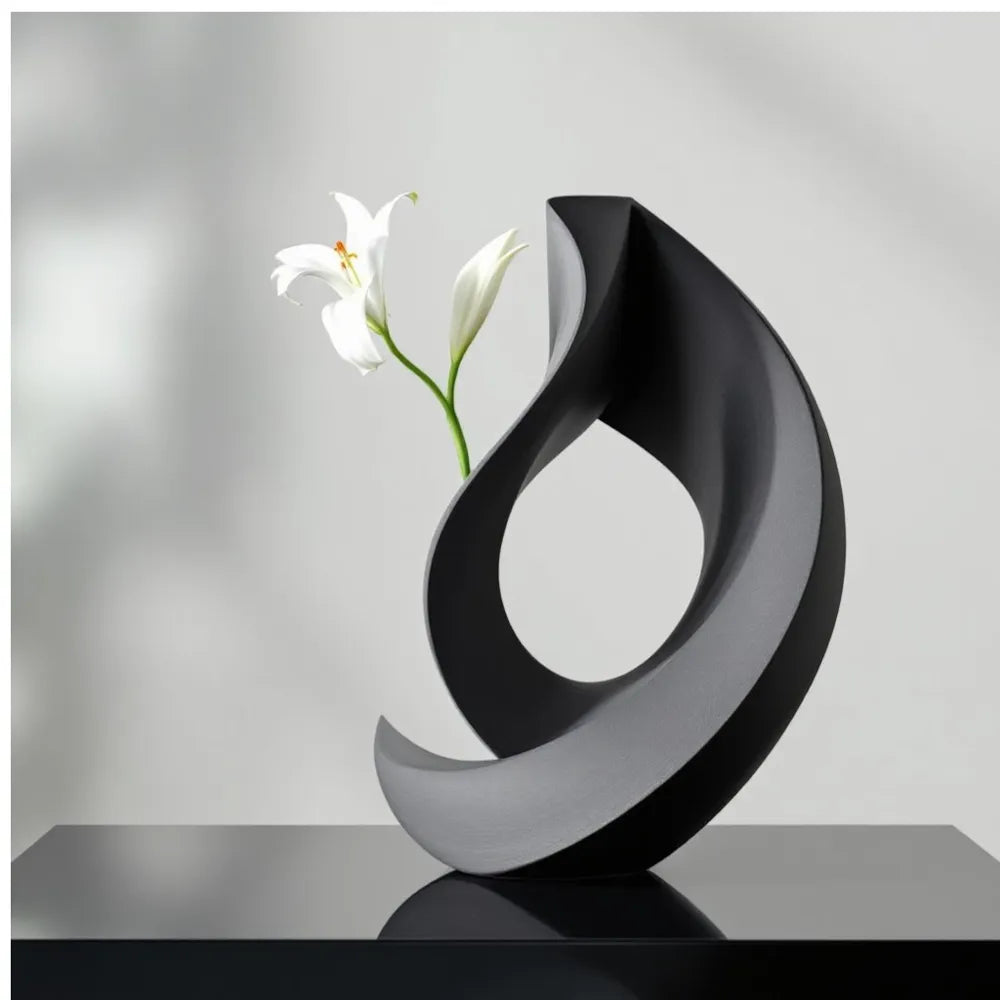 Unique Home Decor Vase angle – 3D Printed Distinctive Flower Vase by FOFUS Kerala