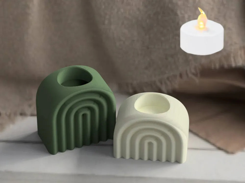 Modern Tea Light Candle Holder – 3D Printed Decorative Candle Holder by FOFUS, Thrissur Kerala