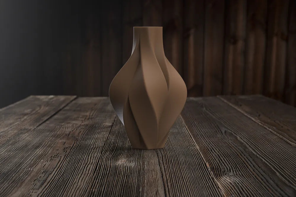 Modern Vase angle – 3D Printed Contemporary Home Decor Vase by FOFUS Kerala