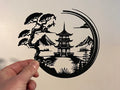 Japanese Temple Wall Art – 3D Printed Zen Pagoda Layered Wall Sculpture by FOFUS, Thrissur Kerala