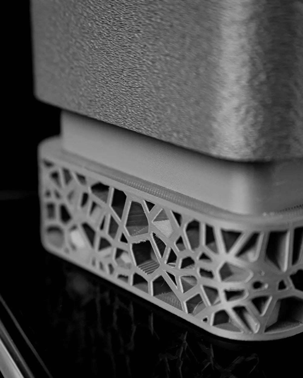 Vori Square Planter detail – 3D Printed Minimalist Geometric Plant Pot by FOFUS Kerala