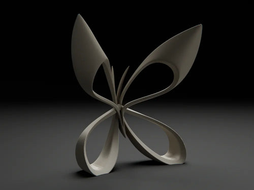 Butterfly Sculpture angle – 3D Printed Delicate Home Decor by FOFUS Kerala
