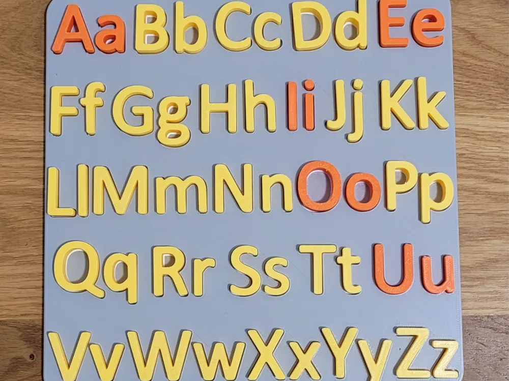 Alphabet Educational Puzzle for Kids – 3D Printed ABC Learning Toy by MAYANS | FOFUS, Thrissur Kerala