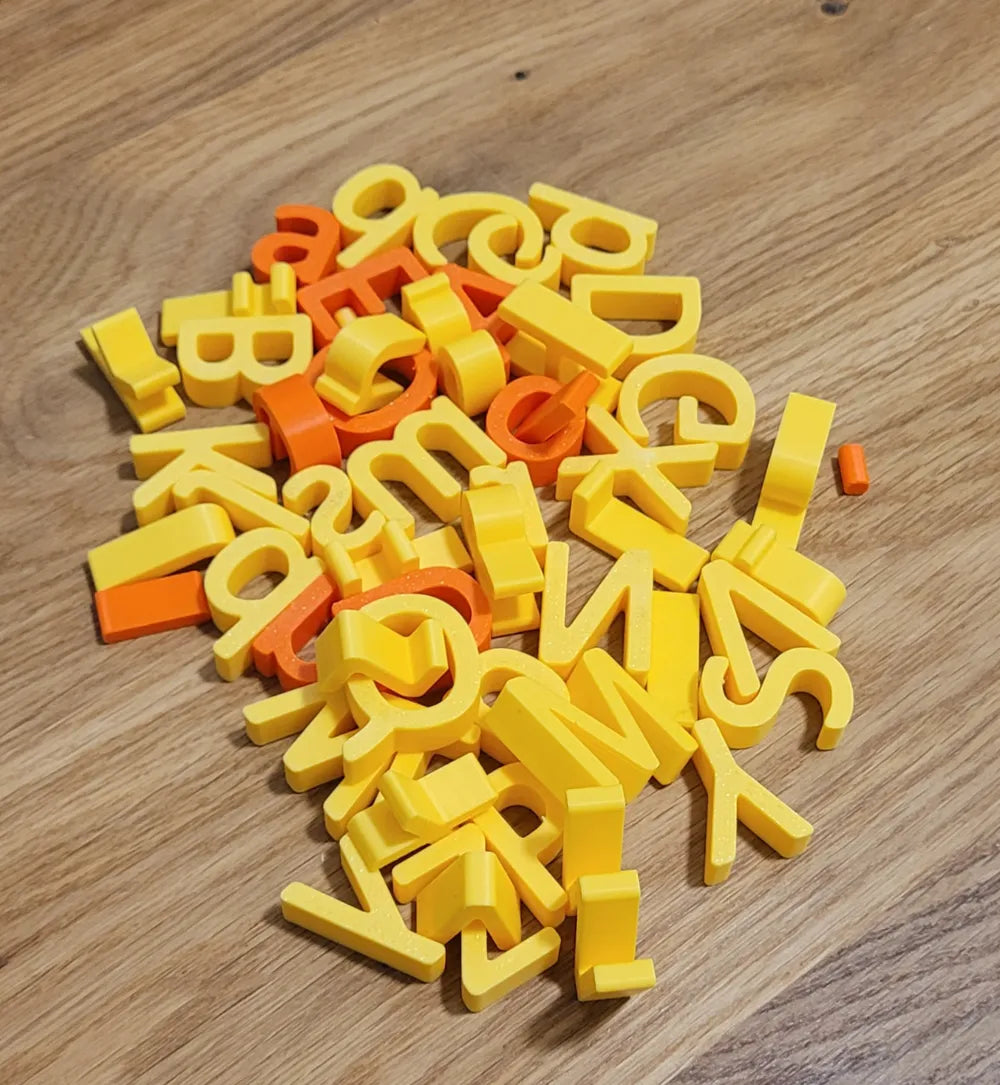 Alphabet Educational Puzzle detail – 3D Printed ABC Learning Set by MAYANS FOFUS Kerala