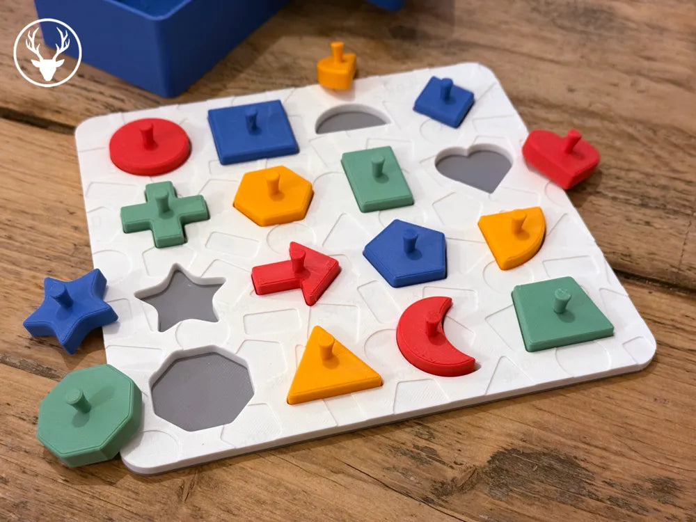 Kids Sorting Puzzle angle – 3D Printed Colour Shape Size Toy by MAYANS FOFUS Kerala