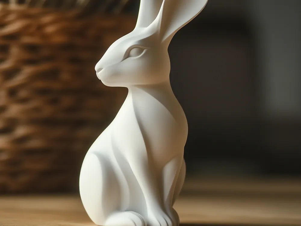 Bunny Figurine – 3D Printed Cute Easter Bunny Rabbit Collectible by FOFUS, Thrissur Kerala