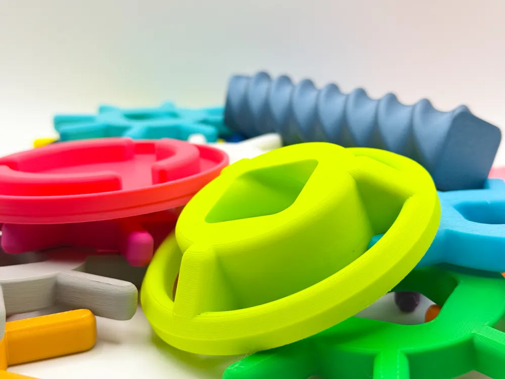 Swirl Tower Toy detail – 3D Printed Sensory Stack Kids Toy by MAYANS FOFUS Kerala