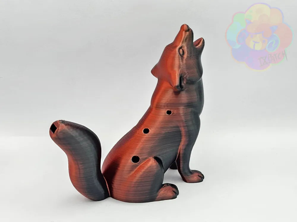 Howling Wolf Ocarina – 3D Printed Decorative Playable Whistle by FOFUS, Thrissur Kerala