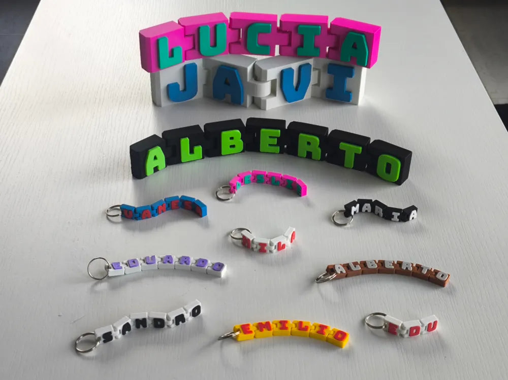 Personalised Articulated Name Keychain – 3D Printed Custom Gift by MAYANS | FOFUS, Thrissur Kerala