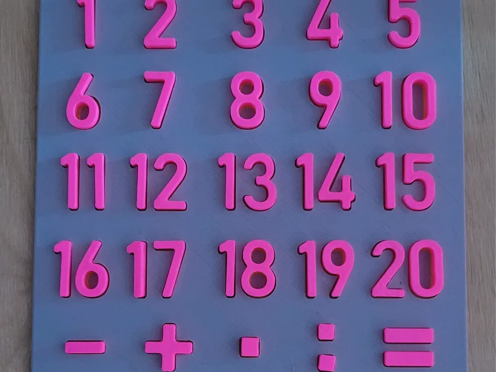 Number Calculation Puzzle – 3D Printed Arithmetic Learning Toy for Kids by MAYANS | FOFUS, Thrissur Kerala