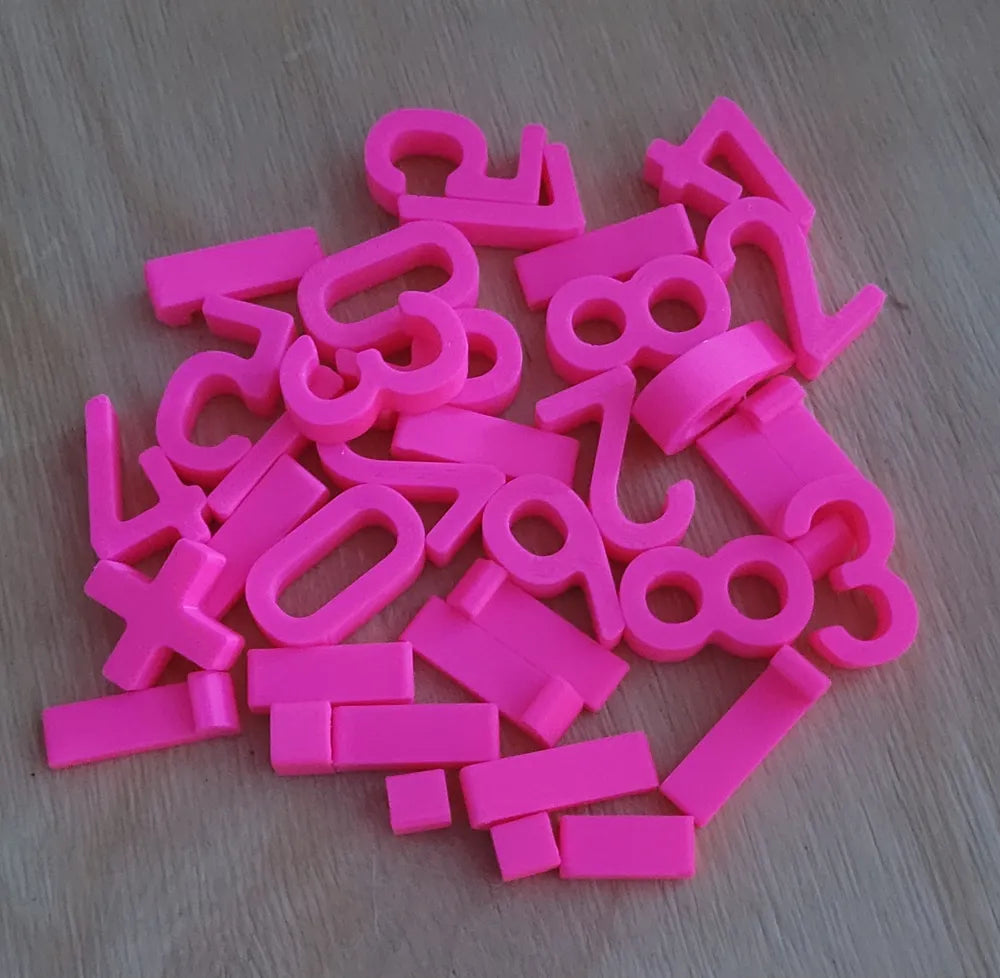 Number Calculation Puzzle detail – 3D Printed Arithmetic Learning Set by MAYANS FOFUS Kerala
