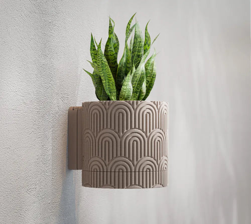 Arc Textured Wall Planter Art Deco – 3D Printed Botanical Wall Planter by FOFUS, Thrissur Kerala