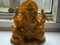 Shimmering Vighnaharta Ganesha Figurine – 3D Printed Radiant Ganpati Idol by 3D Divine | FOFUS, Thrissur Kerala