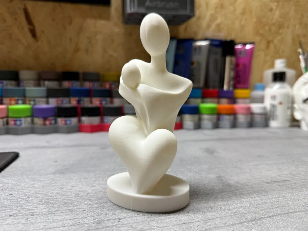 Mother with Child Sculpture – 3D Printed Maternal Bond Figurine by FOFUS, Thrissur Kerala