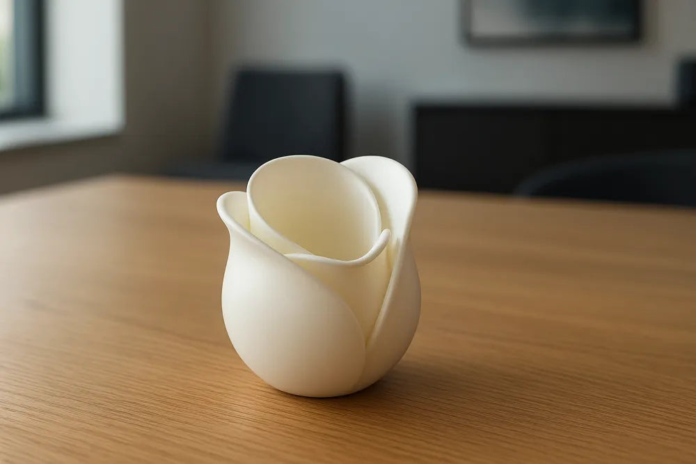 Tulip Planter detail – 3D Printed Modern Home Decor Pot by FOFUS Kerala