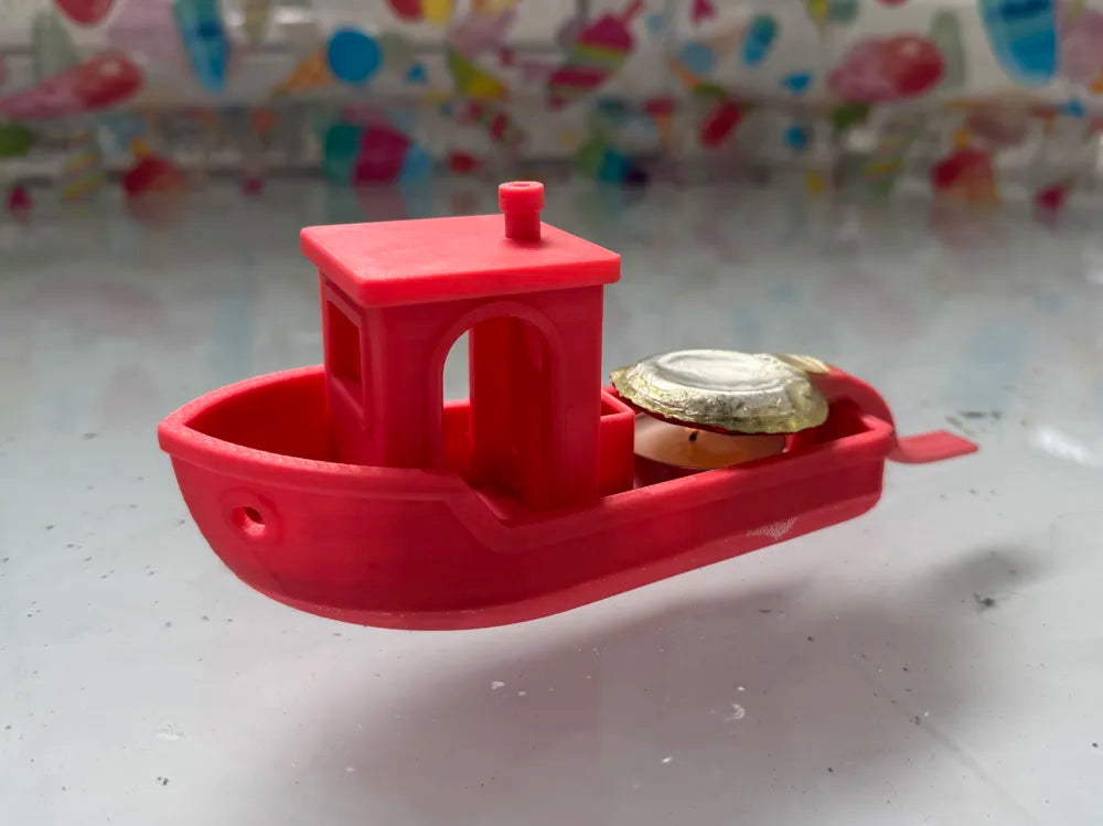 Putt Putt Benchy Boat detail – 3D Printed Classic Bath Toy by MAYANS FOFUS Kerala