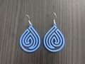 Ocean Spiral Earrings – 3D Printed Coastal Wave Jewellery by FOFUS, Thrissur Kerala