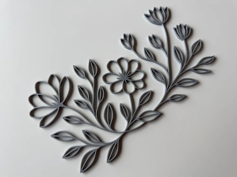 Floral Meadow Wall Decor Window Picture – 3D Printed Wildflower Botanical Art by FOFUS, Thrissur Kerala