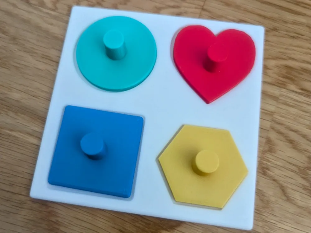 Shape Matching Puzzle for Kids – 3D Printed Shadow Matching Educational Toy by MAYANS | FOFUS, Thrissur Kerala