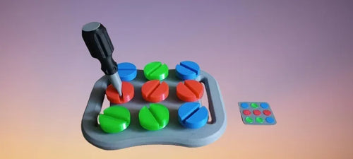 Colourful Play Panel Busy Board – 3D Printed Activity Toy for Kids by MAYANS | FOFUS, Thrissur Kerala