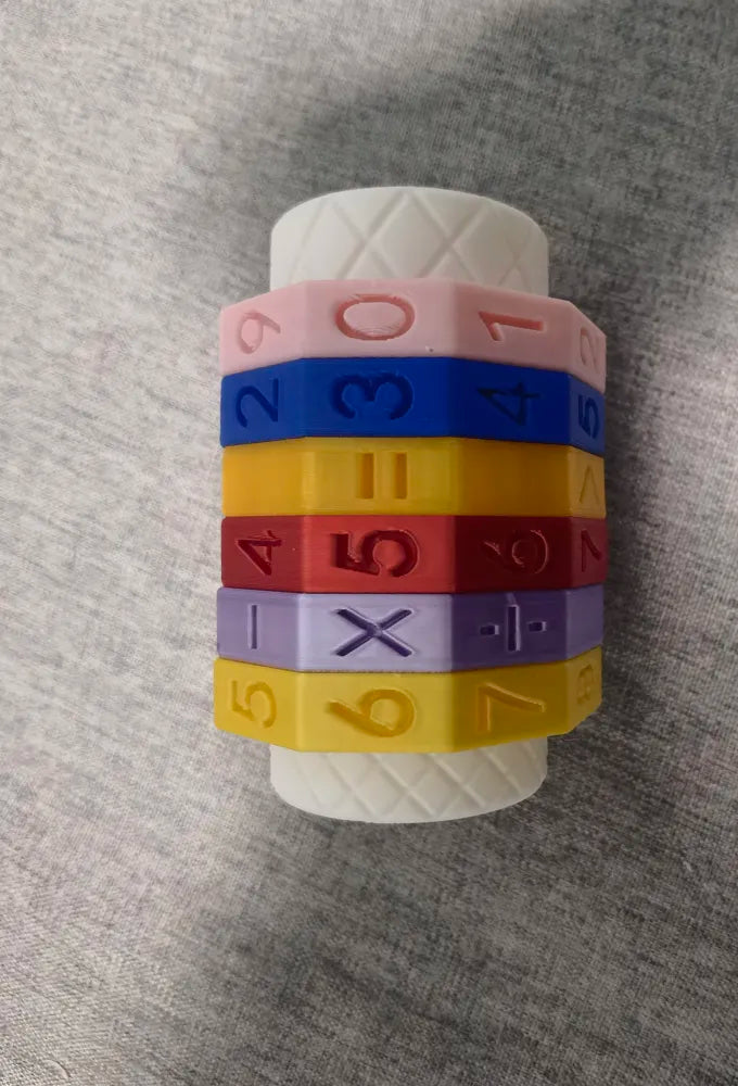 Rotating Number Toy angle – 3D Printed Montessori Learning by MAYANS FOFUS Kerala