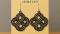 Infinite Node of Love Earrings – 3D Printed Infinity Knot Jewellery by FOFUS, Thrissur Kerala