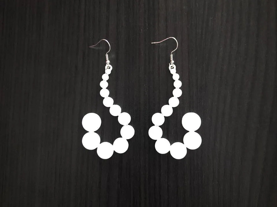 Luna Cascade Moon Earrings – 3D Printed Flowing Moonlight Jewellery by FOFUS, Thrissur Kerala