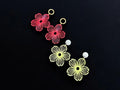 Cherry Blossom Flower Earrings – 3D Printed Nature-Inspired Jewellery by FOFUS, Thrissur Kerala