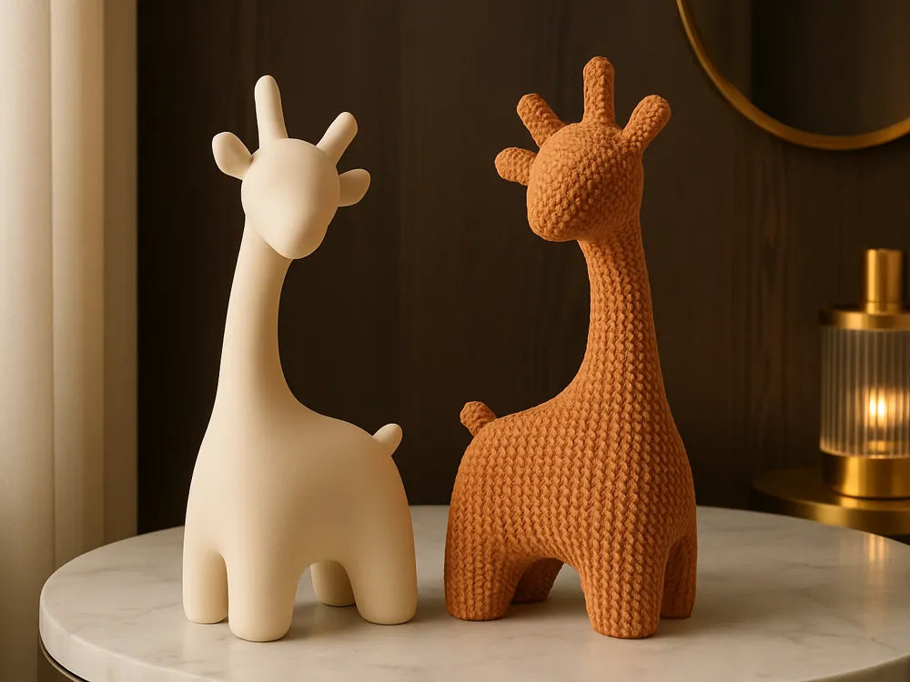 Minimalist Giraffe Figurine – 3D Printed Elegant Wildlife Sculpture by FOFUS, Thrissur Kerala