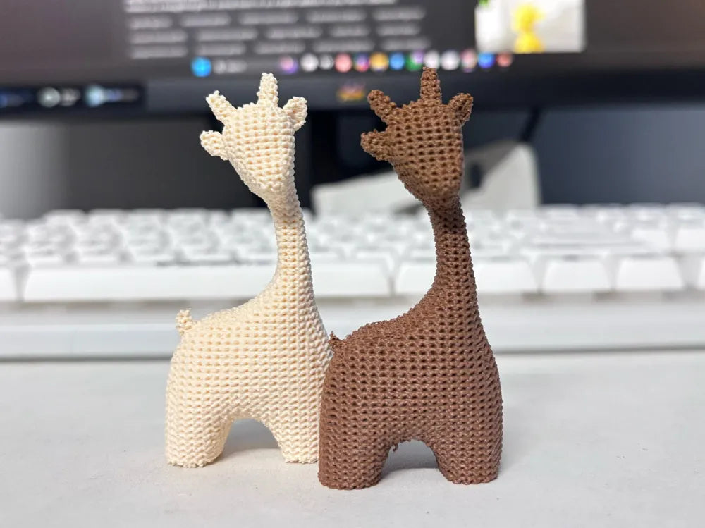Minimalist Giraffe Figurine angle – 3D Printed Elegant Wildlife Sculpture by FOFUS Kerala