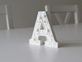 Floral Gypsum Style Standing Letter – 3D Printed Decorative Initial by FOFUS, Thrissur Kerala