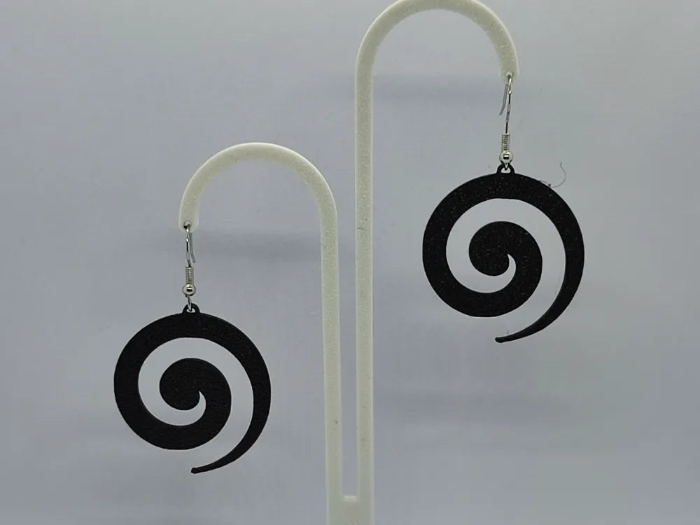 Spiral Earrings Vol 2 – 3D Printed Contemporary Modern Jewellery by FOFUS, Thrissur Kerala