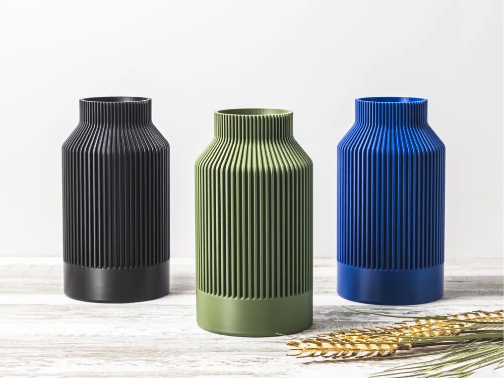 Modern Flower Vase Holder angle – 3D Printed Elegant Contemporary Vase by FOFUS Kerala