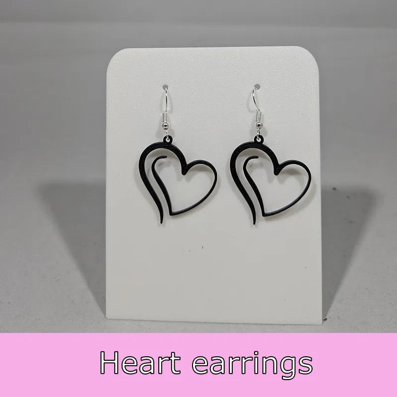 Heart Earrings angle – 3D Printed Classic Romantic Jewellery by FOFUS Kerala