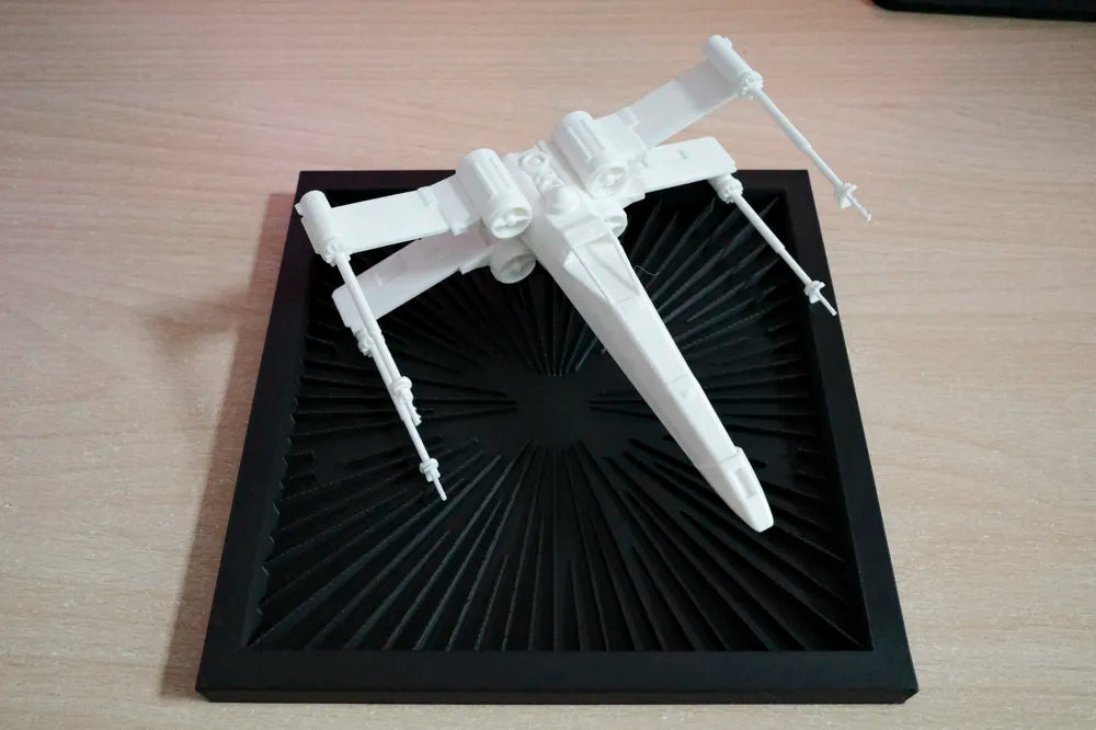 Star Wars X-Wing Rebel Starfighter angle – 3D Printed Sci-Fi Collectible by FOFUS Kerala