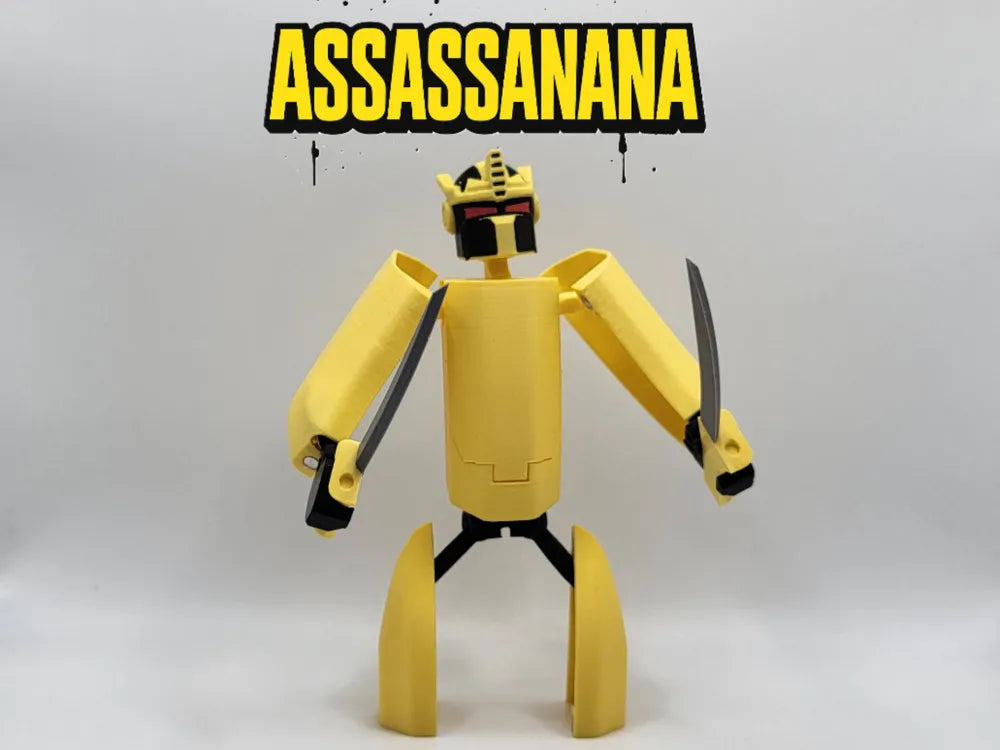 G1 Docobot Assassanana – 3D Printed Robot Banana Novelty Figurine by FOFUS, Thrissur Kerala