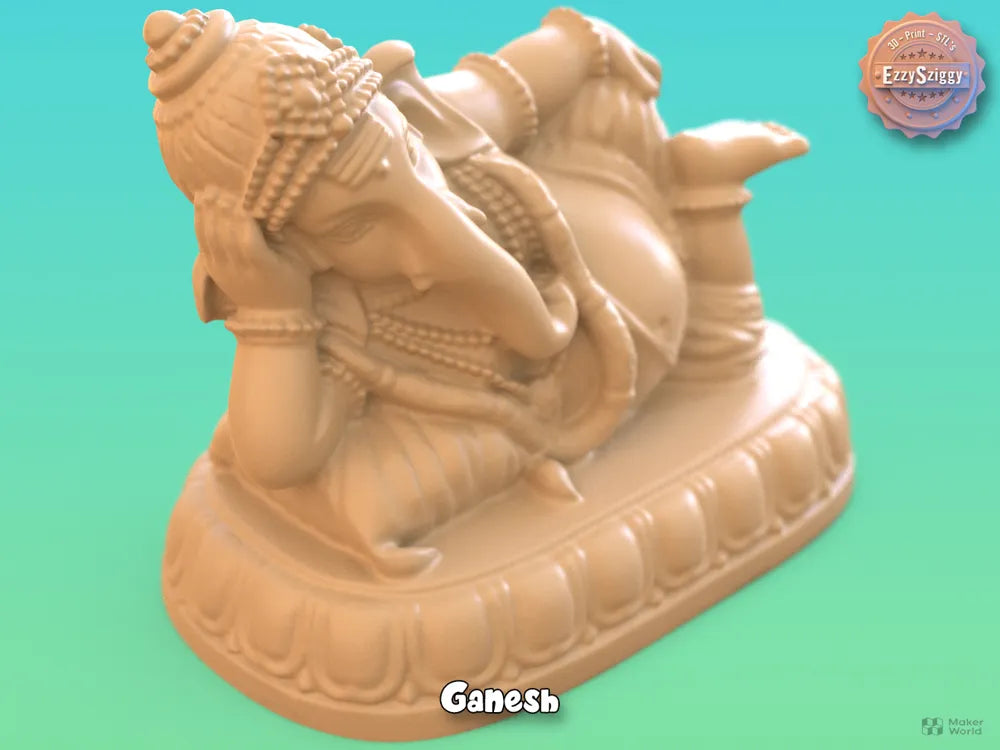Ganesh Bringer of Wisdom detail – Premium 3D Printed Sacred Idol by 3D Divine FOFUS Kerala