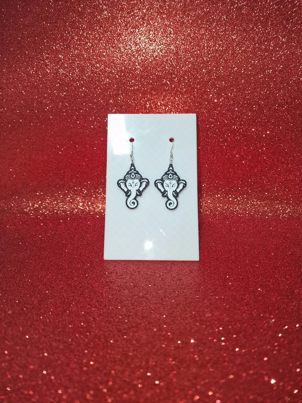 Ganesha Earrings side view – 3D Printed Hindu God Jewellery by FOFUS Kerala
