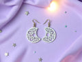 Mandala Moon Earrings – 3D Printed Celestial Spiritual Jewellery by FOFUS, Thrissur Kerala