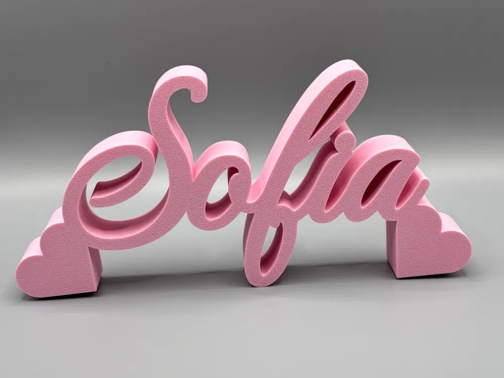Parametric Decorative Name Sign – 3D Printed Sculptural Wall Art by FOFUS, Thrissur Kerala