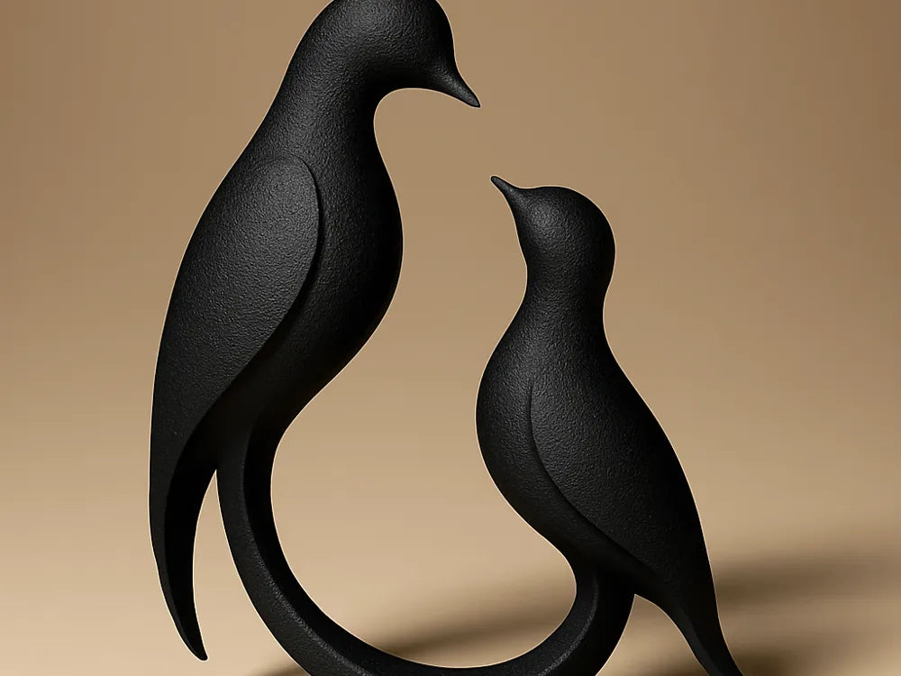 Birds Sculpture Home Decor – 3D Printed Graceful Bird Figurine by FOFUS, Thrissur Kerala