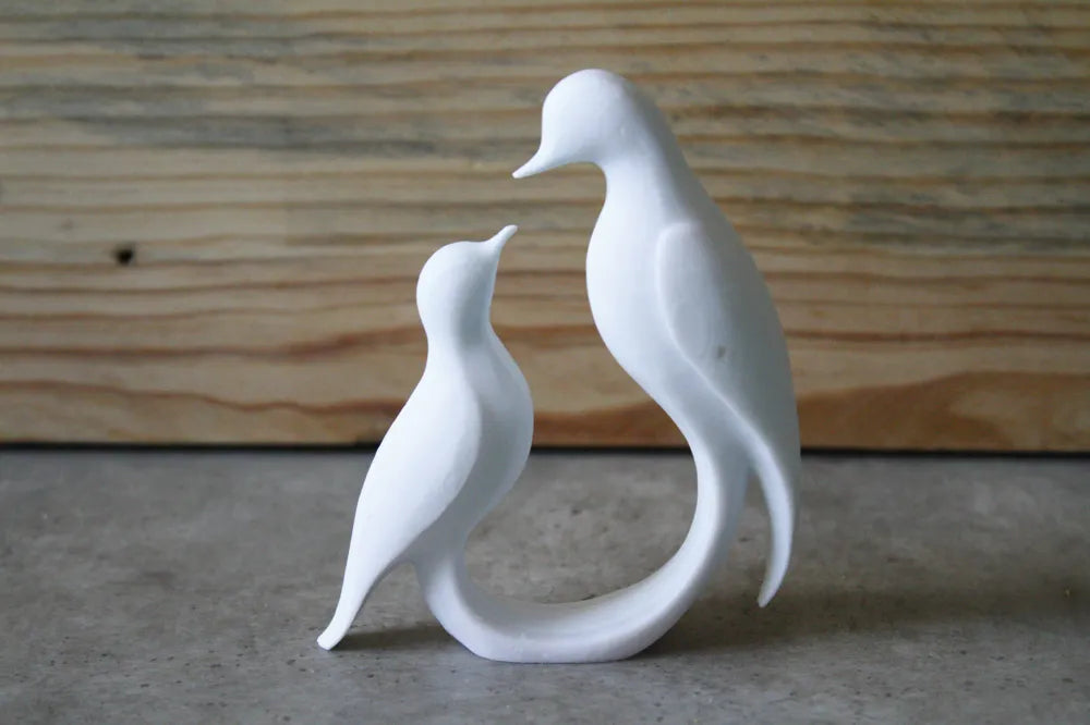 Birds Sculpture angle – 3D Printed Graceful Bird Figurine by FOFUS Kerala