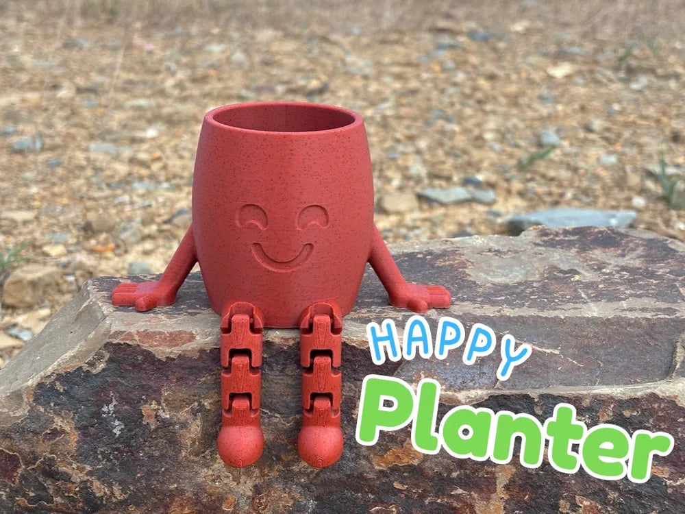 Happy Planter – 3D Printed Smiley Face Plant Pot by FOFUS, Thrissur Kerala