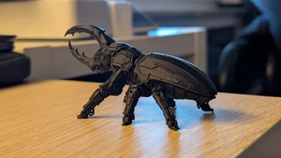Mechanical Hercules Beetle Sculpture – Futuristic Insect Decor